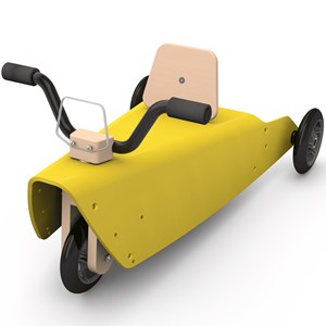 Bascule et porteur moto - jaune