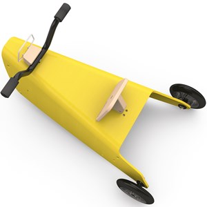 Bascule et porteur moto - jaune