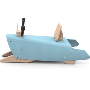 Bascule et porteur moto - bleu