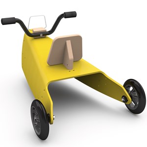 Porteur moto - jaune