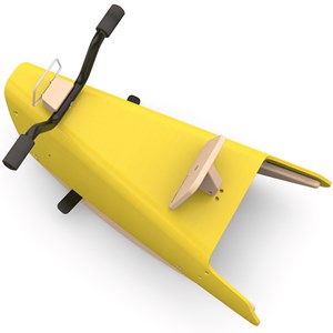 Moto à bascule - jaune