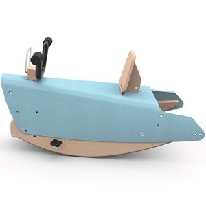 Moto à bascule - bleu