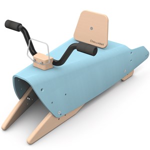 Moto à bascule - bleu
