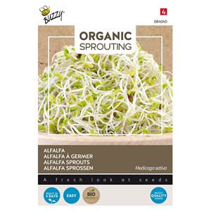Buzzy organic sprouting de alfalfa luzerne - bio semences - ca. 30 gr