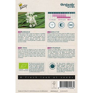 Buzzy organic ciboulette chinouse à l'ail - bio semences - ca. 0,6 gr