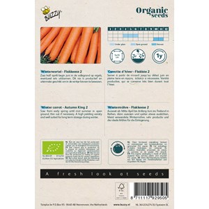 Buzzy organic carotte d'hiver flakkée 2 - bio semences - ca. 1,5 gram
