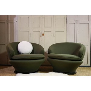 Paire de fauteuils bernard brunier n°736