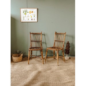 Lot de 4 chaises en rotin n°899