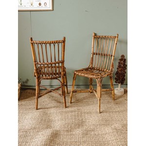 Lot de 4 chaises en rotin n°899