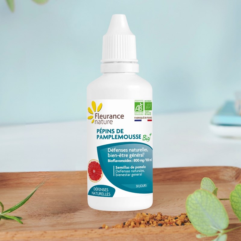 Pépins de pamplemousse bio