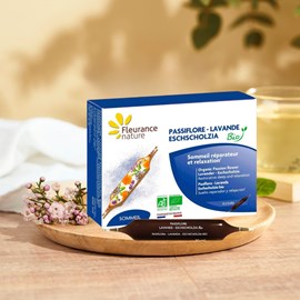 Passiflore - lavande - eschscholzia