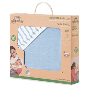 Serviette tablier de bain papillon marinière