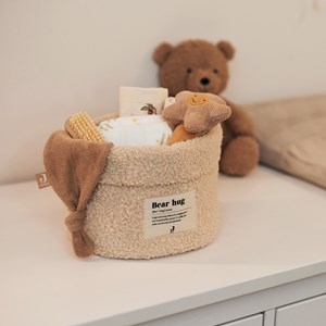 Panier de toilette boucle naturel (14 x 18 cm)