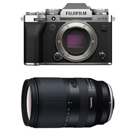 Fujifilm x-t5 silver + objectif tamron 18-300 mm f3.5-6.3 di iii-a vc vxd