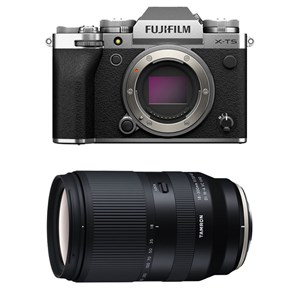 Fujifilm x-t5 silver + objectif tamron 18-300 mm f3.5-6.3 di iii-a vc vxd
