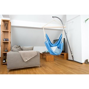Hamac chaise brésilien bleu ciel