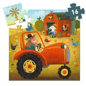 Puzzle 16pcs -le tracteur