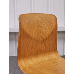 Lot de 6 chaises en bois et métal n°1136