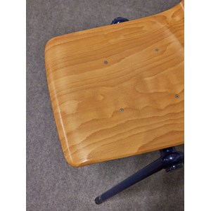 Lot de 6 chaises en bois et métal n°1136