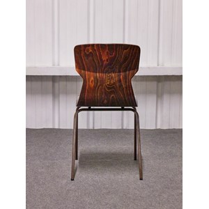 Lot de 4 chaises en bois zébré n°1135