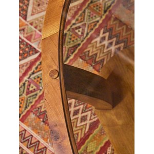 Table basse en merisier et verre n°661