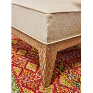 Fauteuil en chêne et tissu n°738