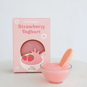 Bol yaourt à la fraise pour poupée