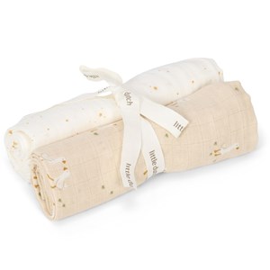 Set de 2 langes en gaze de coton little goose (70 x 70 cm)