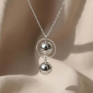 Bola de grossesse gémellaire - argent