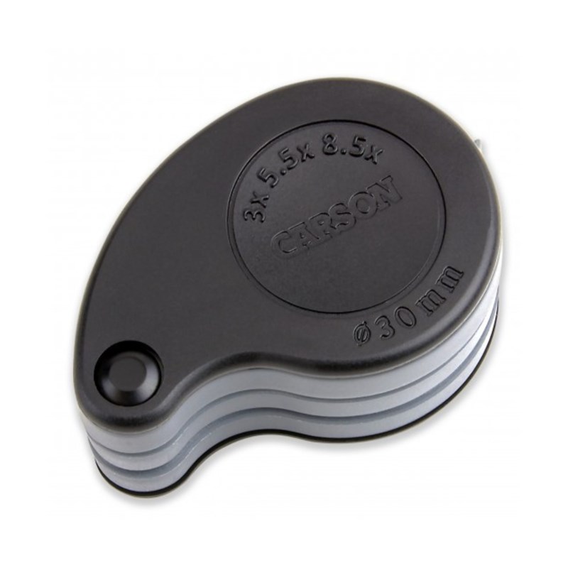 Loupe pliante triview 3x&nbsp;5.5x&nbsp;8.5x avec