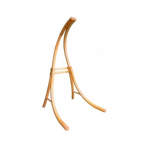 Chaise violet avec son support bois