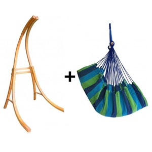Support bois mélèze avec hamac chaise