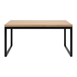 Table 160x90 cm chene - noir