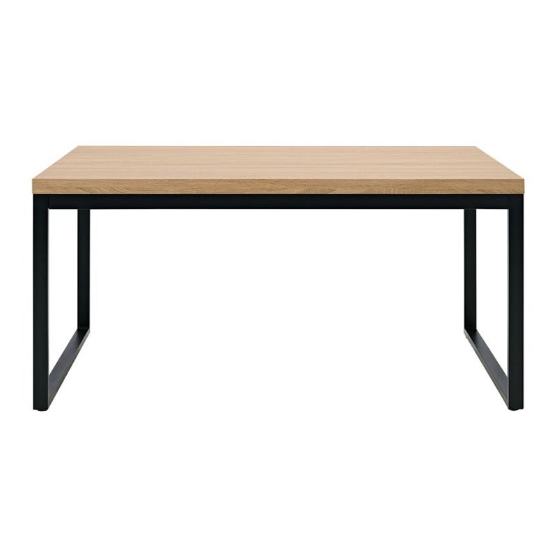 Homestyle4u - Table 160x90 cm chene - noir
