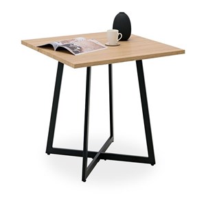 Table 80x80 cm chene - noir