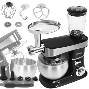 Robot de cuisine multifonction 3 en 1 6l 2200w avec accessoires complets