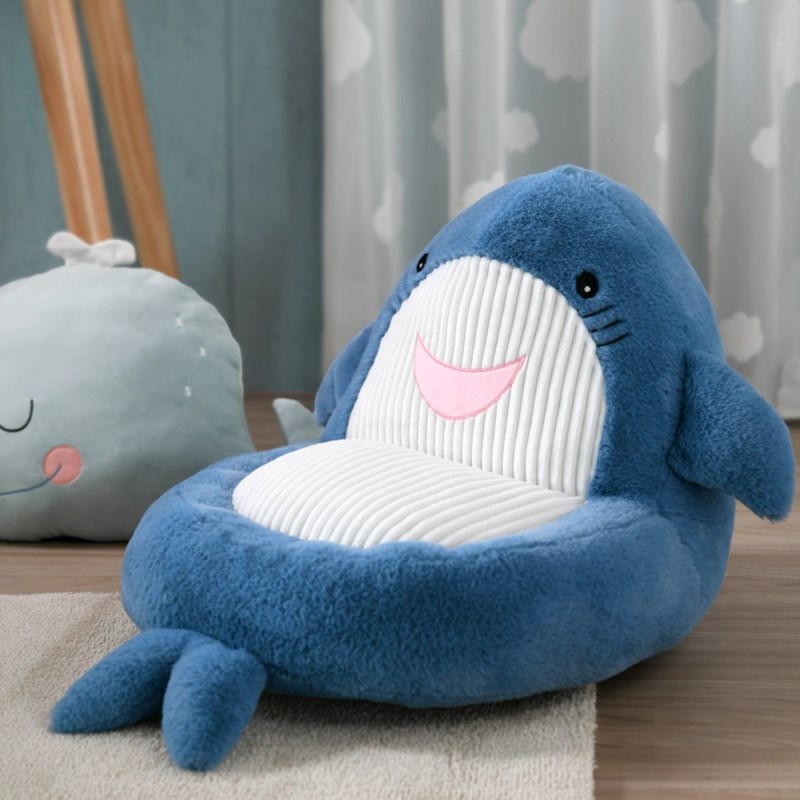 Pouf pour enfant requin