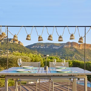 Support guirlande noir barilo