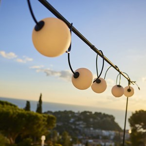 Support guirlande noir barilo