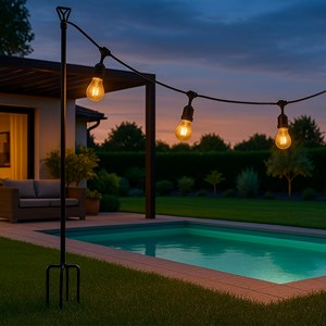 Support guirlande noir pendilo