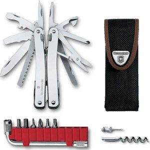 Outil multifonction victorinox swisstool spirit x plus 35 fonctions + étui nylon