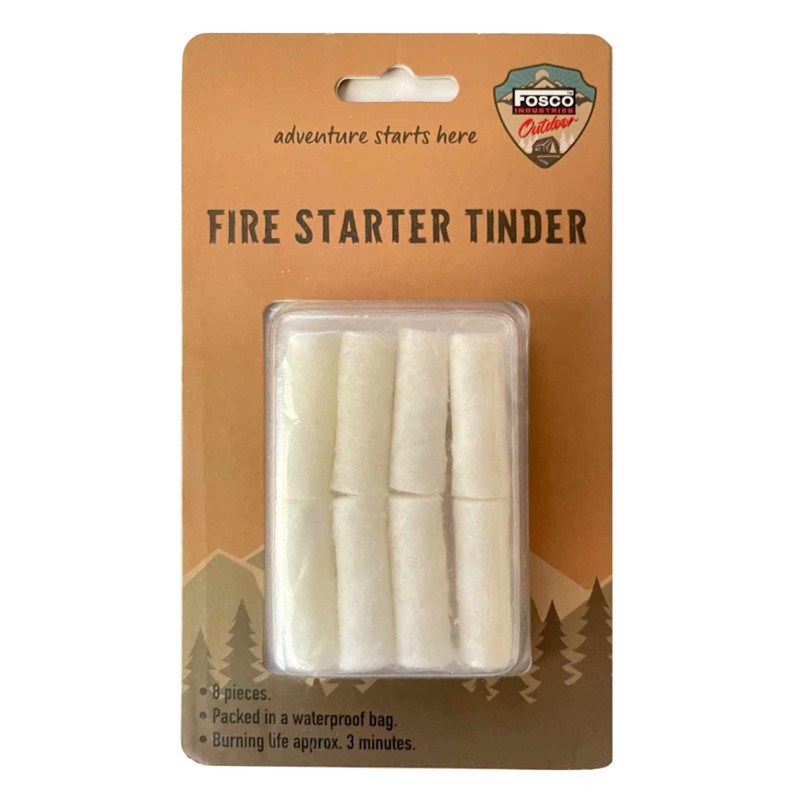 Mèches allume-feu fosco fire starter tinder