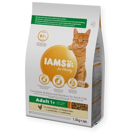 Croquettes chat poisson - iams for vitality