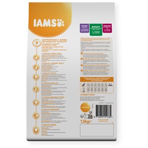 Croquettes chat saumon - iams for vitality