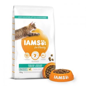 Croquettes chat stérilisé - iams for vitality