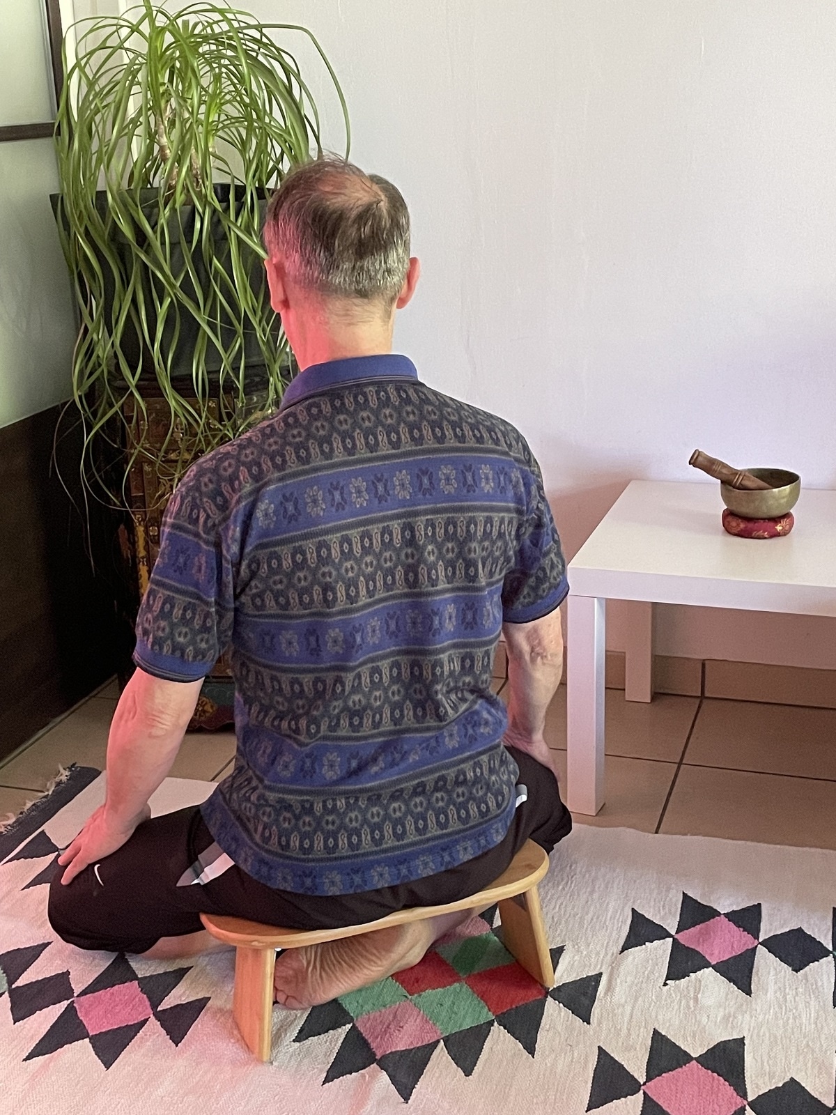 Banc de méditation pliant à genoux, tabouret de méditation à genoux pour la  prière avec charnières bancs de yoga chaise ergonomique en bois de bambou