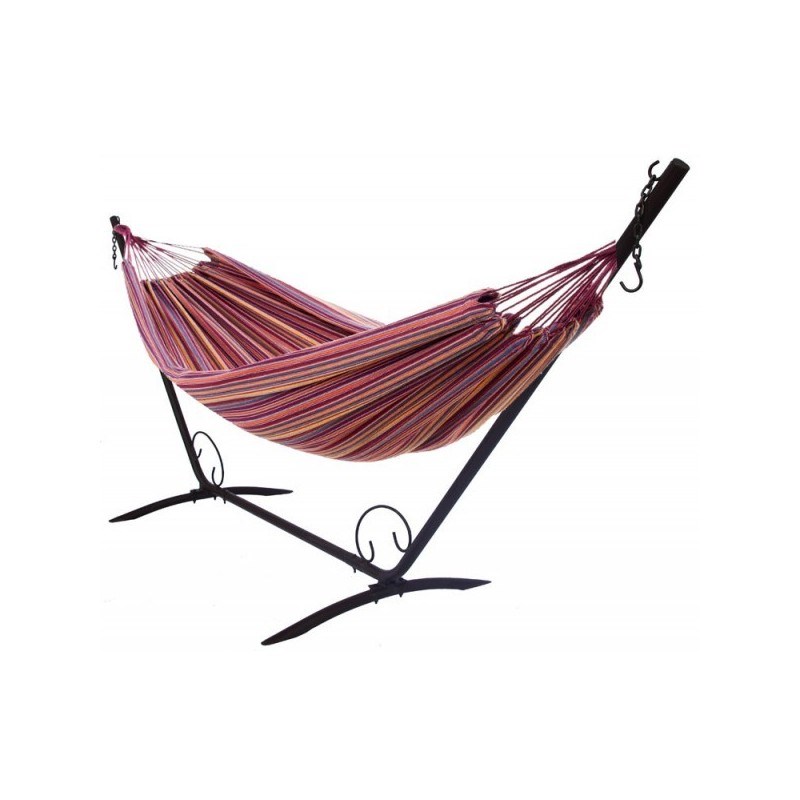 Set support en métal avec hamac simple violet