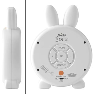Réveil éducatif et veilleuse sleeptrainer lapin