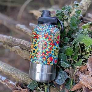 Gourde 3 en 1 pour chien mandala