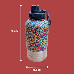 Gourde 3 en 1 pour chien mandala